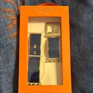 Tory Burch Navy and Gold Apple Watch Band